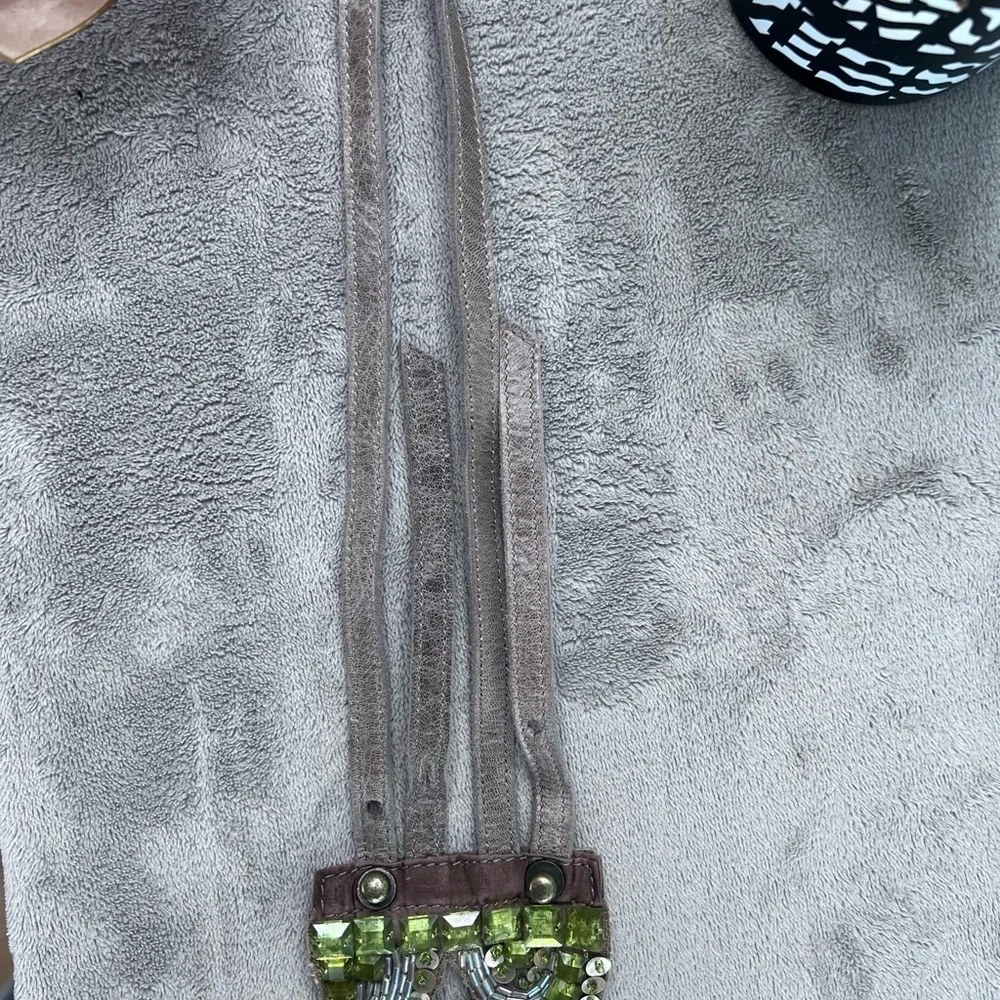Jeweled Fred Segal, green, sequin, bellydancer belt.